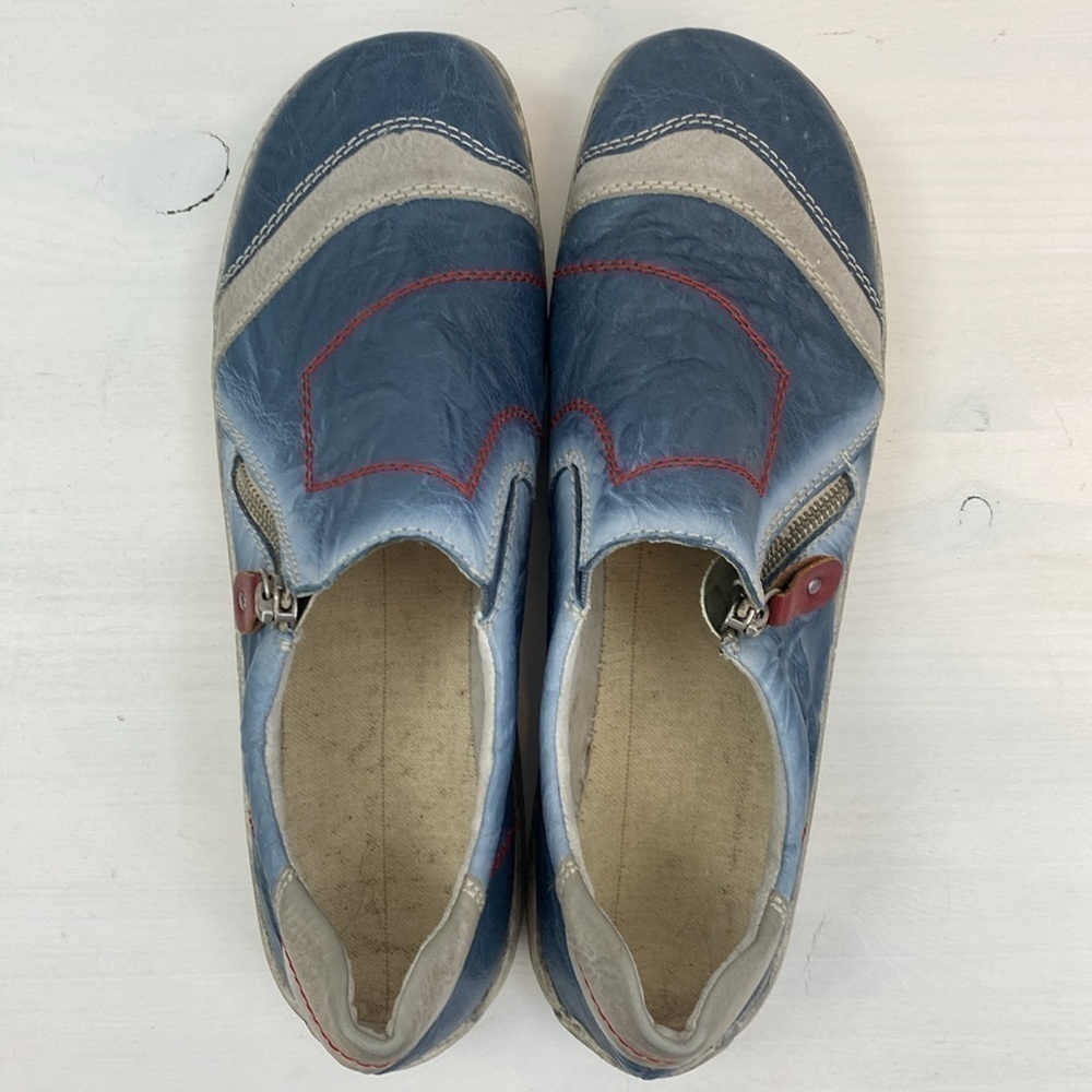 EUC Remonte Leather Blue Shoe Low Rise - Picture 11 of 11